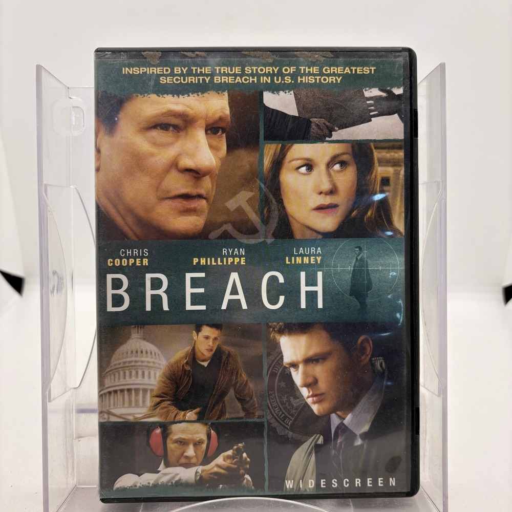 Breach DVD Widescreen Chris Cooper Ryan Phillippe Laura Linney FBI Spy Thriller